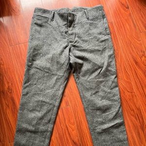 18 Waits Grey Wool Trousers Mens 32